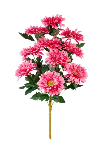 Élethű gerbera csokor sötétrózsaszín 50 cm