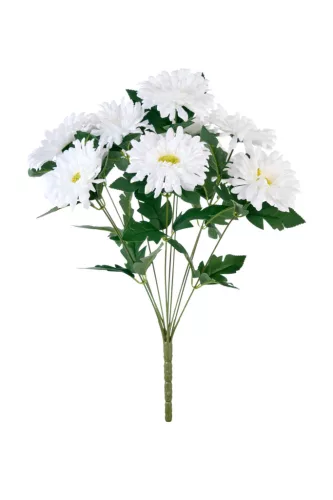 Élethű gerbera csokor fehér 45 cm 