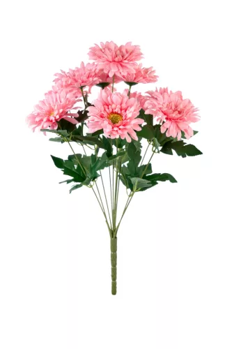 Élethű gerbera csokor rózsaszín 45 cm