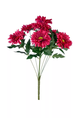 Élethű gerbera csokor fukszia 45 cm