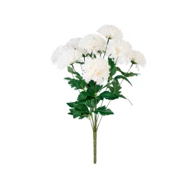 Élethű dália csokor fehér 48 cm