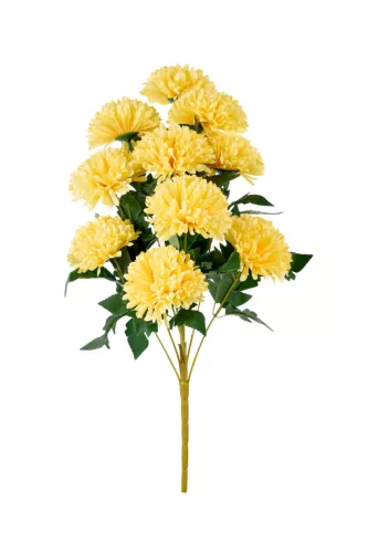 Élethű dália csokor sárga 50 cm