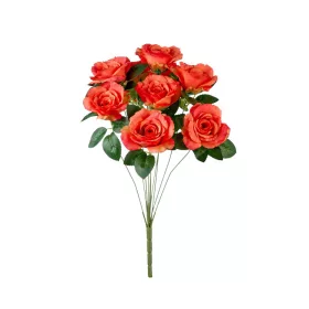 Élethű rózsa csokor 50 cm orange