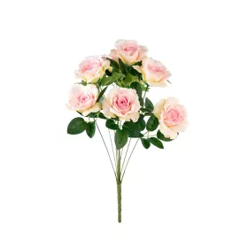 Élethű rózsa csokor 50 cm pink