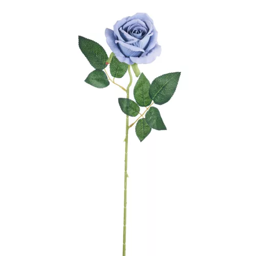 Élethű szálas rózsa 50cm - kék