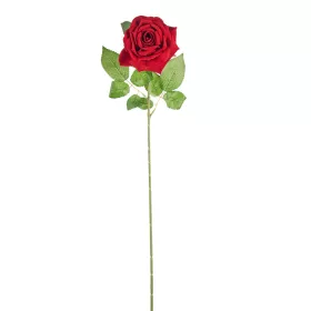 Élethű szálas rózsa 75cm - piros