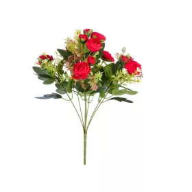 Élethű boglárka csokor 8x37 cm piros