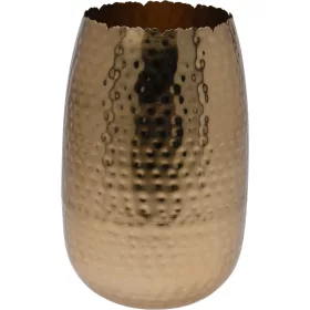 Arany színű fém virágváza 29 cm