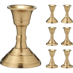 Gyertyatartó arany színű 8 cm 6 féle válaszható/db