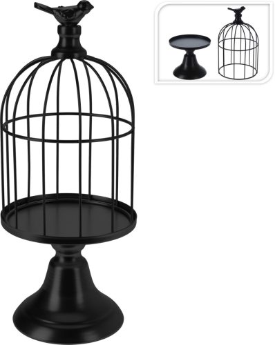 Kalitka levehető felső résszel 2 színben fekete 12x29cm