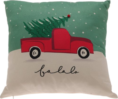 Karácsonyi díszpárna autós 45x45 cm