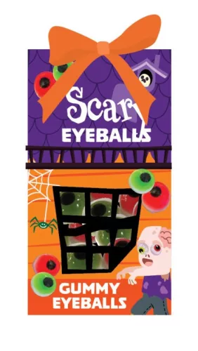 Halloween gumicukor szemgolyók házikó dobozban 100g