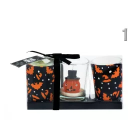 Halloween gyertya szett üvegben