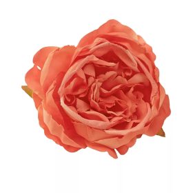 Selyemvirág fej peonia 5,5cm - narancssárga