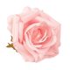 Selyemvirág fej rózsa 8cm - világos rózsaszín