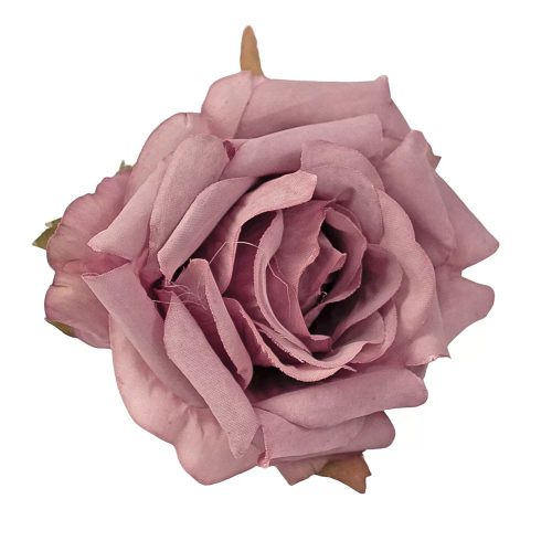 Selyemvirág fej rózsa 8cm - világoslila