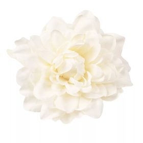 Selyemvirág dália fej ekrü 8cm