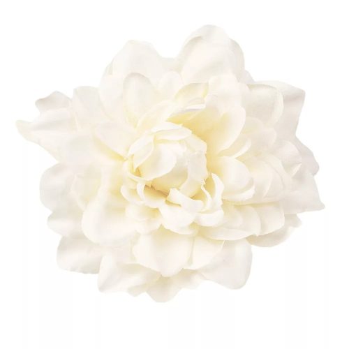 Selyemvirág dália fej ekrü 8cm