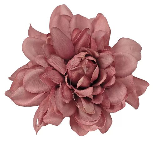 Dália selyemvirág fej, 8cm - Sötét rózsaszín