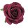 Bársony rózsafej sötét bordó 8cm 