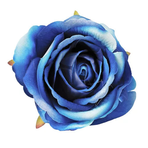 Bársony rózsafej kék 8cm db