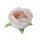 Angol rózsa selyemvirág fej 5,5cm - barnás fehér