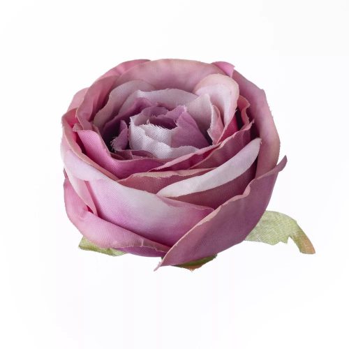 Angol rózsa selyemvirág fej 5,5cm - lila