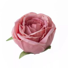 Angol rózsa selyemvirág fej 5,5cm - sötét rózsaszín