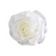 Selyemvirág rózsa fej fehér 10cm 