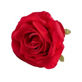 Selyemvirág fej piros 10cm