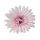 Gerbera selyemvirág fej, 9cm - Halvány rózsaszín