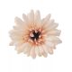 Gerbera selyemvirág fej, 9cm - Púder rózsaszín