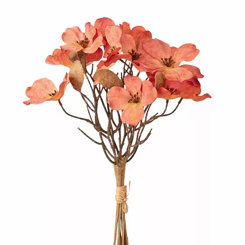 Magnólia csokor, 44cm magas - Narancssárga