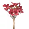 Magnólia csokor, 44cm magas - Bordó