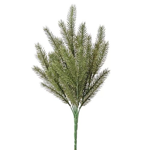 Tűlevelű dekorág, 41cm magas -sötétzöld