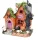 Halloween LED-es ház 12 cm – narancs ház