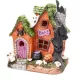 Halloween LED-es ház 12 cm – narancs ház