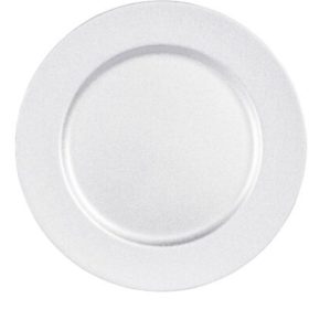 Metál tányér műanyag ezüst  színű 33cm