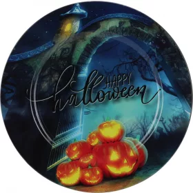 Halloween tányér 33 cm sötét kék alapon