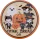Halloween műanyag tányér 33 cm – tökös boszorkányos minta