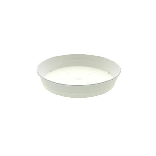 Műanyag alátét kettő csíkkal az oldalán 20cm fehér