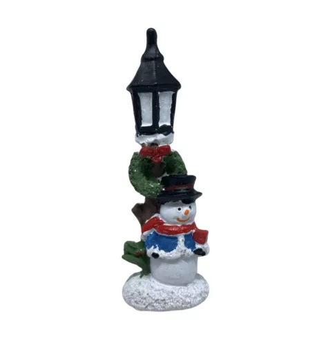 Karácsonyi figurák 8cm -kandeláber + hóember  