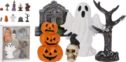 Halloween figura szett – 5 darabos dekorációs készlet