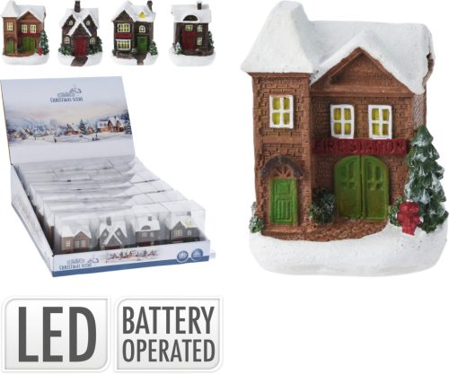 LED-es házikó 6x6x9cm 4 féle választható