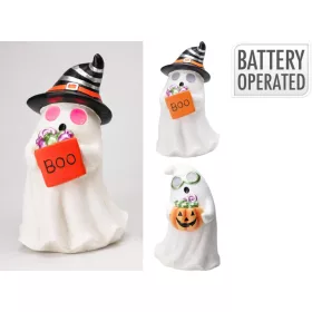 Halloween szellem LED-del – 36 cm, válaszható/db