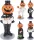 Tök fejű figura csontvázas ruhában halloweeni 6x7x17cm 2