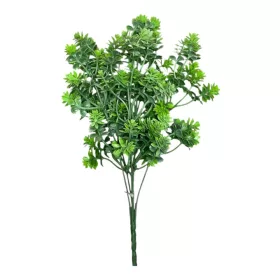 Élethű mű hamvaszöld növényág 32 cm