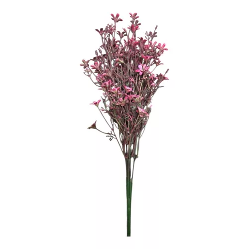 Élethű mű rezgővirág csokor – mályvarózsaszín 39 cm