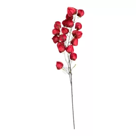 Élethű mű leveles ág – bordó, 99 cm