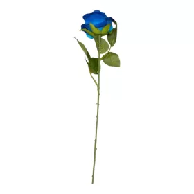 Élethű mű rózsa szál – kék, 51 cm